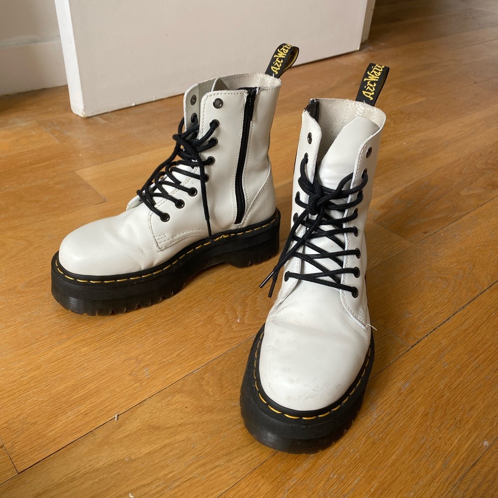 White Jadon Doc Martens